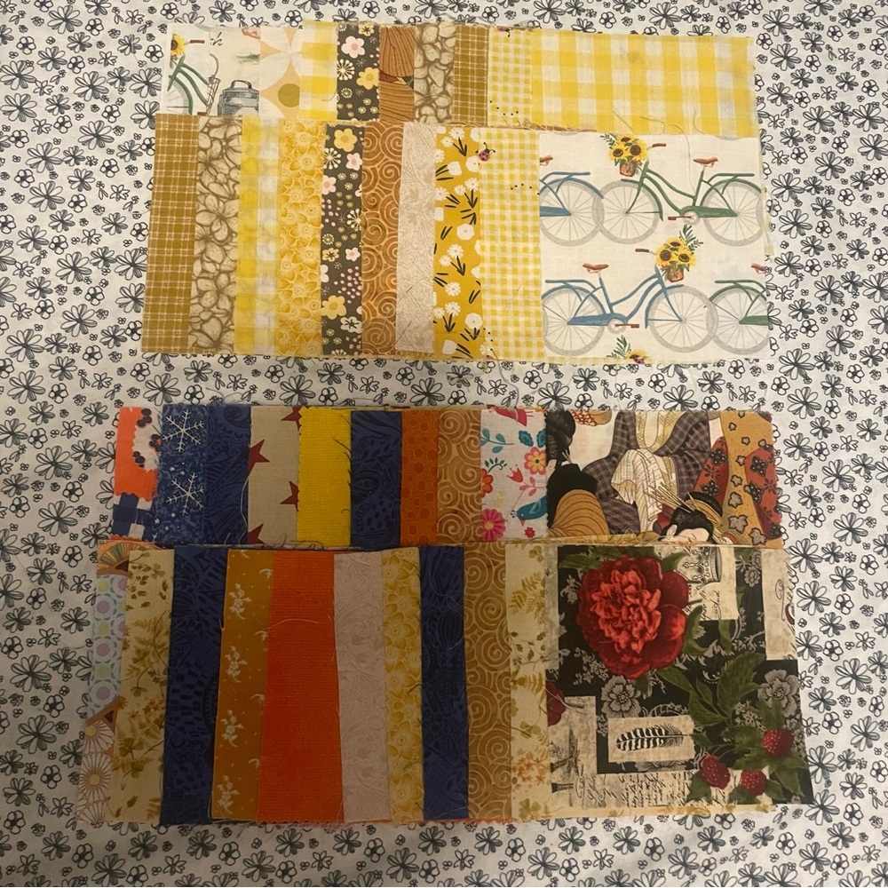 Assorted Patterned Fabric Squares 5”X5”. 340 blocks - Picture 6 of 8